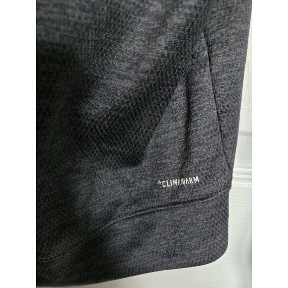 Adidas Mens Pullover Hoodie Climawarm Hood Sweatshirt Gray Size Small S Warm Top - Picture 6 of 13